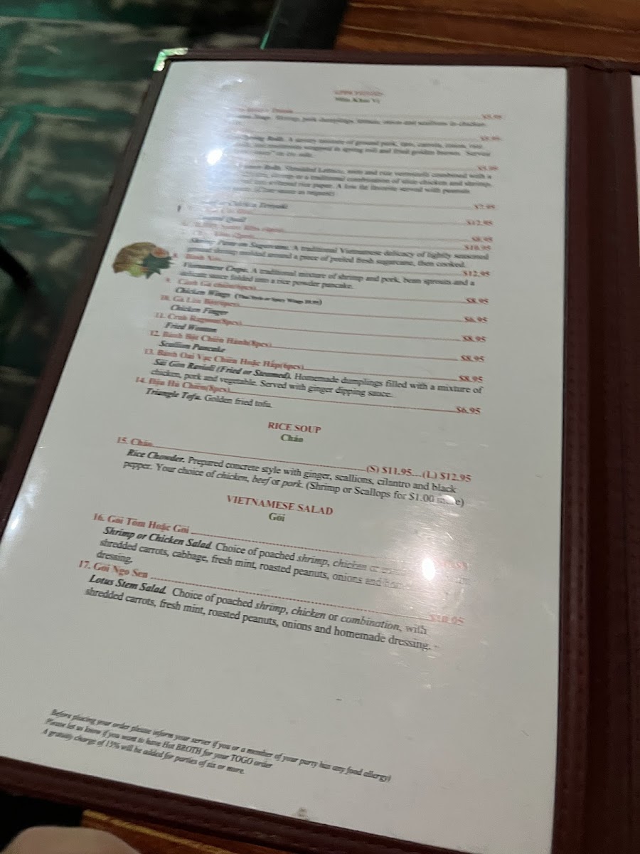 Pho Horn's Menu - Image 2