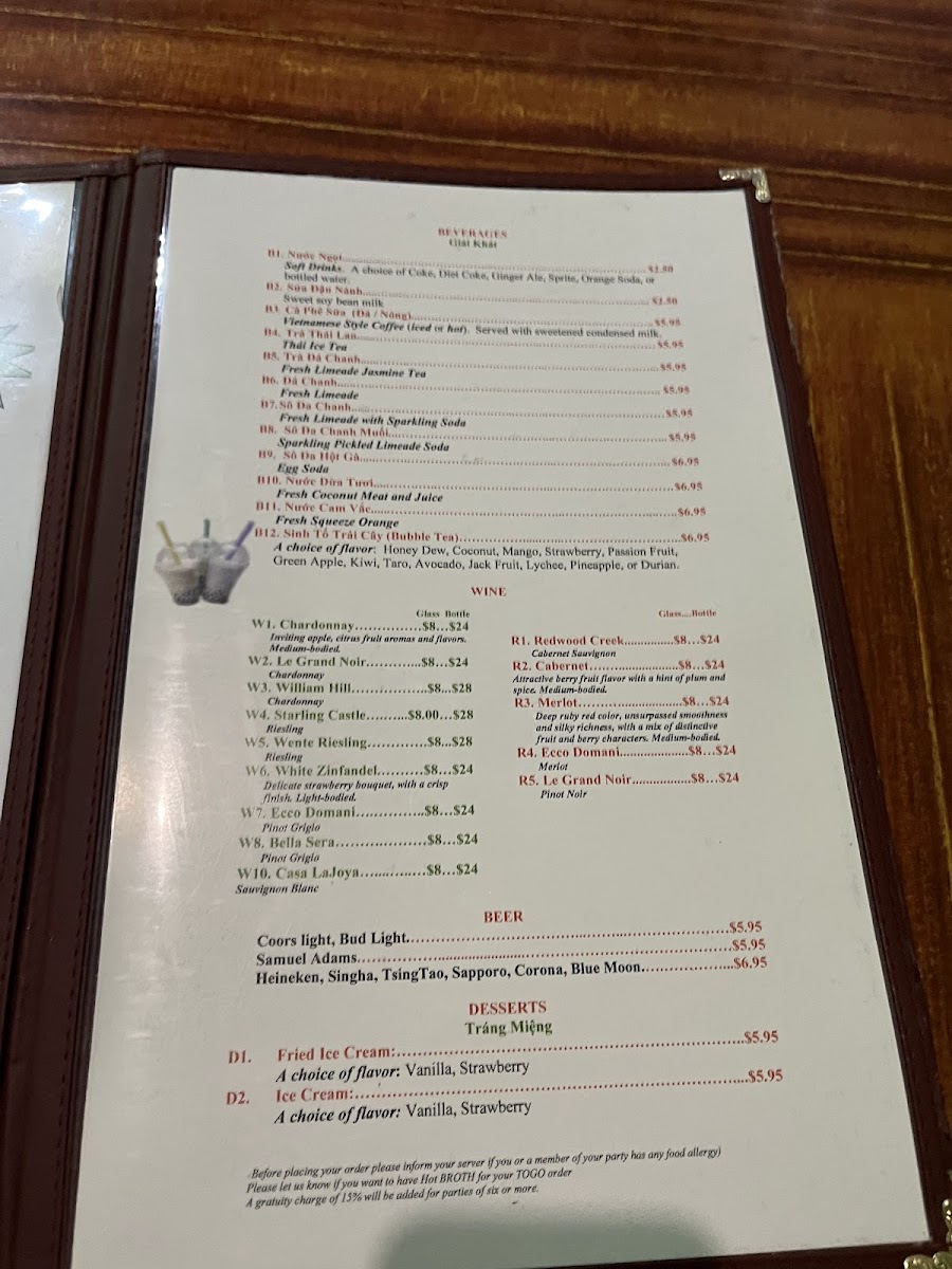 Pho Horn's Menu - Image 3